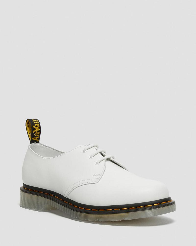 White Women\'s Dr Martens 1461 Iced Smooth Leather Oxfords Shoes | CA 351MQZ